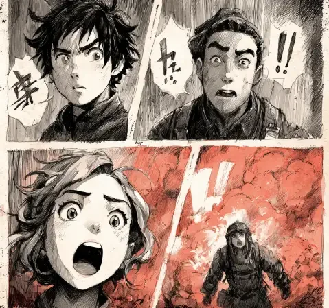 热血韩漫作品封面：拳手在擂台上对峙